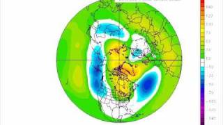 500mb geopotential height seasonal anomaly animation from Sept 1 2006 to Sept 15 2010 [upl. by Riggins322]