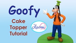 How to make Goofy Cake Topper  Cómo hacer a Goofy para decorar tortas [upl. by Olympie]