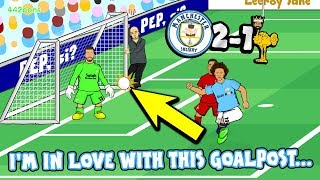 MAN CITY 21 LIVERPOOL 💙IM IN LOVE WITH THESE GOALPOSTS💙 Goals Highlights Sane Aguero Goal Line [upl. by Assiluj36]