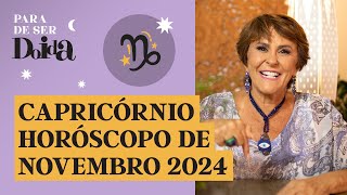 Horóscopo Novembro 2024  Capricórnio [upl. by Ahsata]