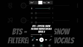 BTS  Crystal Snow Filtered Hidden Vocals Part 4 bts fyp viral kpop hiddenvocals [upl. by Margarethe]