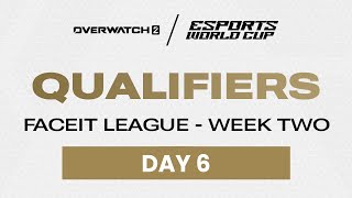 Overwatch 2  Qualifiers  FACEIT League  Day 6  Esports World Cup 2024 [upl. by Canada]