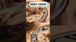 Tried Marugame Udon for the first time marugameudon japanesefood [upl. by Ennovad]