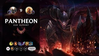 Pantheon Support vs Leona  KR Grandmaster Patch 144 [upl. by Payton]