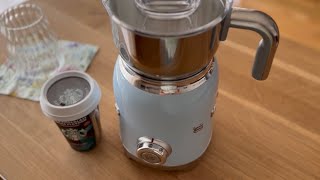 SMEG Milk Frother Review Starbucks Chocolate Mocha Latte [upl. by Sella889]