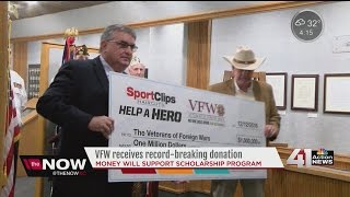 VFW receives recordbreaking 1 million donation [upl. by Haynor]