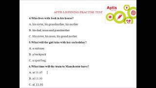 APTIS  LISTENING PRACTICE TEST SAMPLE 2 [upl. by Kreindler952]