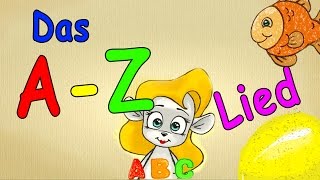 ABC Alphabet Song Deutsch Kinderlied  AZ mit Umlauten  Lern mit mir das ABC [upl. by Hymen]