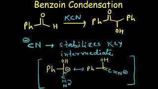 Benzoin Condensation reaction  Mechanism  Role of Potassium Cyanide  Benzoin  Organic Chemistry [upl. by Gow]