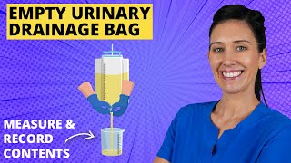 Empty Urinary Drainage Bag CNA Skill [upl. by Erdne]