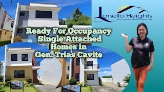 READY FOR OCCUPANCY SINGLE ATTACHED HOMES IN GEN TRIAS CAVITE LANELLO HEIGHTS By MASAITO HOMES [upl. by Netsrik]