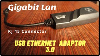 Gigabit Ethernet USB Adaptor 101001000 Mbps  RJ45 cable to USB Adaptor  X Networking [upl. by Ynttirb]