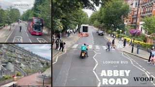 London Bus 139  Abbey Road  St John’s Wood Northwest London walkwithro [upl. by Rednaskela]