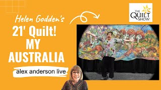 Alex Anderson LIVE  A 21 Quilt  My Australia by Helen Godden [upl. by Aman459]