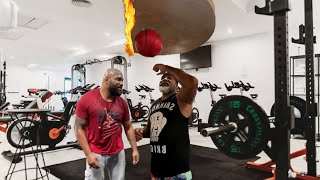 Shannon Briggs In Gym For Rampage Jackson [upl. by Nuli]