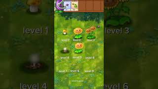 Sunflower from the first level to the ninth level  game pvz stickmanparty games mobilegame [upl. by Ardyaf27]