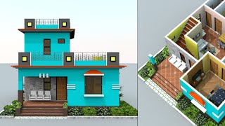 25x30 house plan  2bhk  750 sqft home  15 lakhs house design house design [upl. by Teddie]