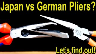 Japan vs German Pliers LONG NOSE Knipex Vampliers Klein Fujiya Irwin Kobalt Needle Nose [upl. by Draw]