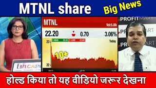 MTNL share latest newsmtnl share newsmtnl share news todaymtnl share analysismtnl share target [upl. by Loleta346]