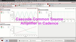 Cascode Common Source Amplifier Analysis in Cadence [upl. by Gris155]