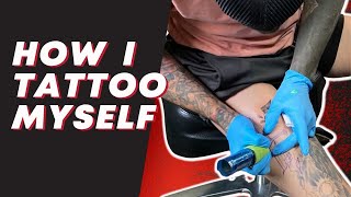 Tattooing Yourself For Beginners [upl. by Jehu]