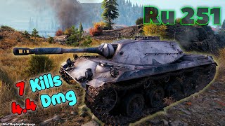 Spähpanzer Ru 251  7 Frags 44K Damage Master by player seanching329 [upl. by Patrizius]