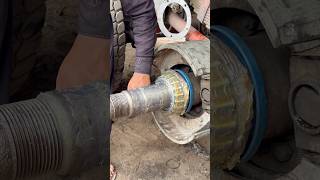 Truck Wheel Bearing Grease Expert Advice shorts mechanic automobile workshop [upl. by Aitret]