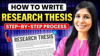 How to write a Research Thesis or Dissertation  Stepbystep process amp AI tools [upl. by Sivolc965]