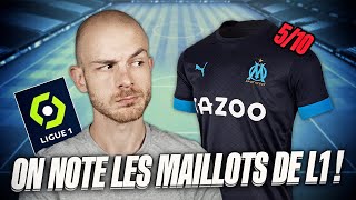 ON NOTE TOUS LES NOUVEAUX MAILLOTS DE LIGUE 1 DE LA SAISON 20222023 [upl. by Eseryt]