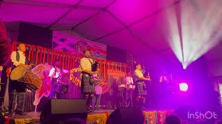 Scottish bagpipers with panjabi Bhangra [upl. by Yraccaz]