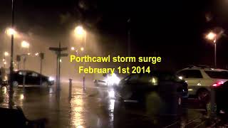 Porthcawl storm surge February 1st 2014 [upl. by Dionysus]