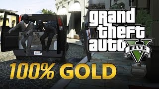 GTA 5  O Golpe à Joalheria  Abordagem Barulhenta Walkthrough GTA 5 100 Gold Medal [upl. by Marlen]