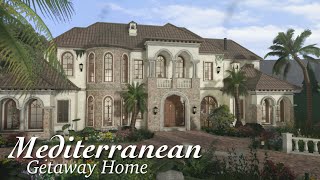 Bloxburg Mediterranean Getaway Home  Speedbuild  Roblox Bloxburg [upl. by Ody401]