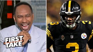 FIRST TAKE  quotSteelers are LEGIT Super Bowl contenders with Russell Wilson at his bestquot  Stephen A [upl. by Sorgalim71]