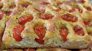 Focaccia pugliesebarese impasto con patate [upl. by Meit]