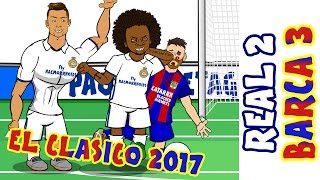 23 🎤THE SHAPE OF MESSI🎤 Real Madrid vs Barcelona El Clasico 2017 Parody Goals and Highlights [upl. by Llywellyn632]