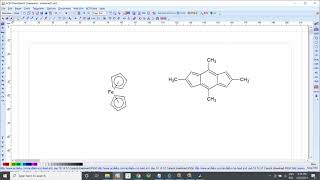 Drawing Organometallic compounds Using ACDChemsketch [upl. by Yelah]