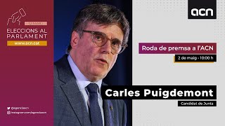 Roda de premsa a lACN de Carles Puigdemont [upl. by Greenwell]