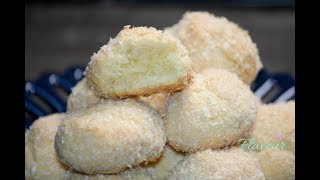 Bilute cu cocos  Biscuiti cu cocos  Flaveur [upl. by Ecarret]