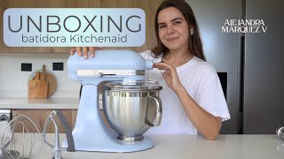 UNBOXING Batidora Kitchenaid Artisan Blue Salt [upl. by Karlens815]