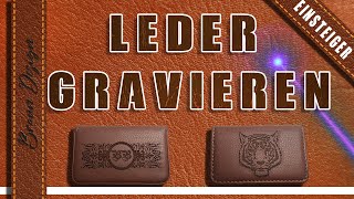 Leder lasern mit China Laser WAINLUX L1 Lasergravurmaschine [upl. by Yruok774]