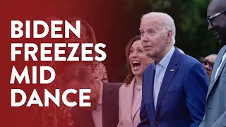 Joe Biden freezes middance at White House concert [upl. by Imelida]