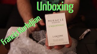 Unboxing Francis Kurkdjian Fragrance LAquatonic Lancome [upl. by Ityak]