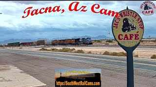 Tacna AZ  UPRR Gila Sub MP 780  PTZ  SouthWest RailCams LIVE [upl. by Amble]