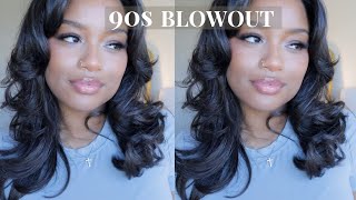 HOW TO 90s blow out on natural hair [upl. by Pelaga]