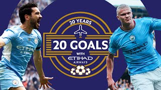 20 Man City goals for 20 years of Etihad Airways [upl. by Deevan]