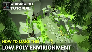 Stylised 3D Environment in Prisma3d amp Nomad sculpt [upl. by Eidnam180]