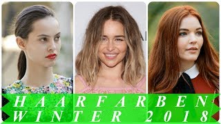 Haarfarben trendfrisuren winter 2018 [upl. by Eimrots916]