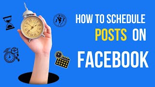 How To Schedule a Post On Facebook Page NEW [upl. by Aizitel]