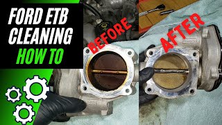 Ford Electronic Throttle Body Cleaning [upl. by Whorton560]